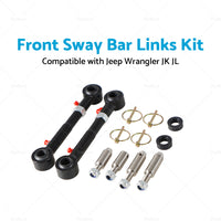 Suitable For Jeep Wrangler JK JL 2. 5-6inch Lift Front Sway Bar Links Disconnect