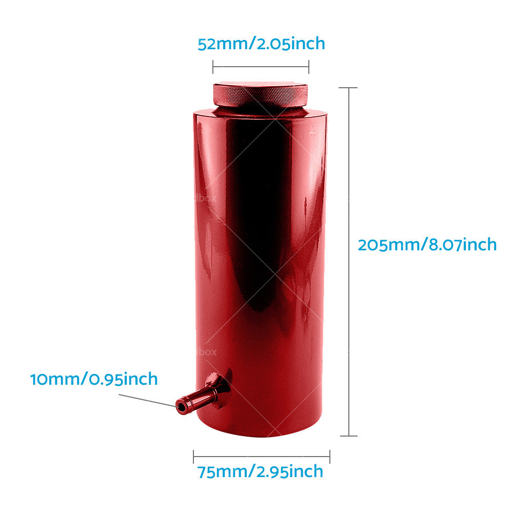 800ml Red Overflow Catch Tank Radiator Coolant Expansion Tank Bottle Header