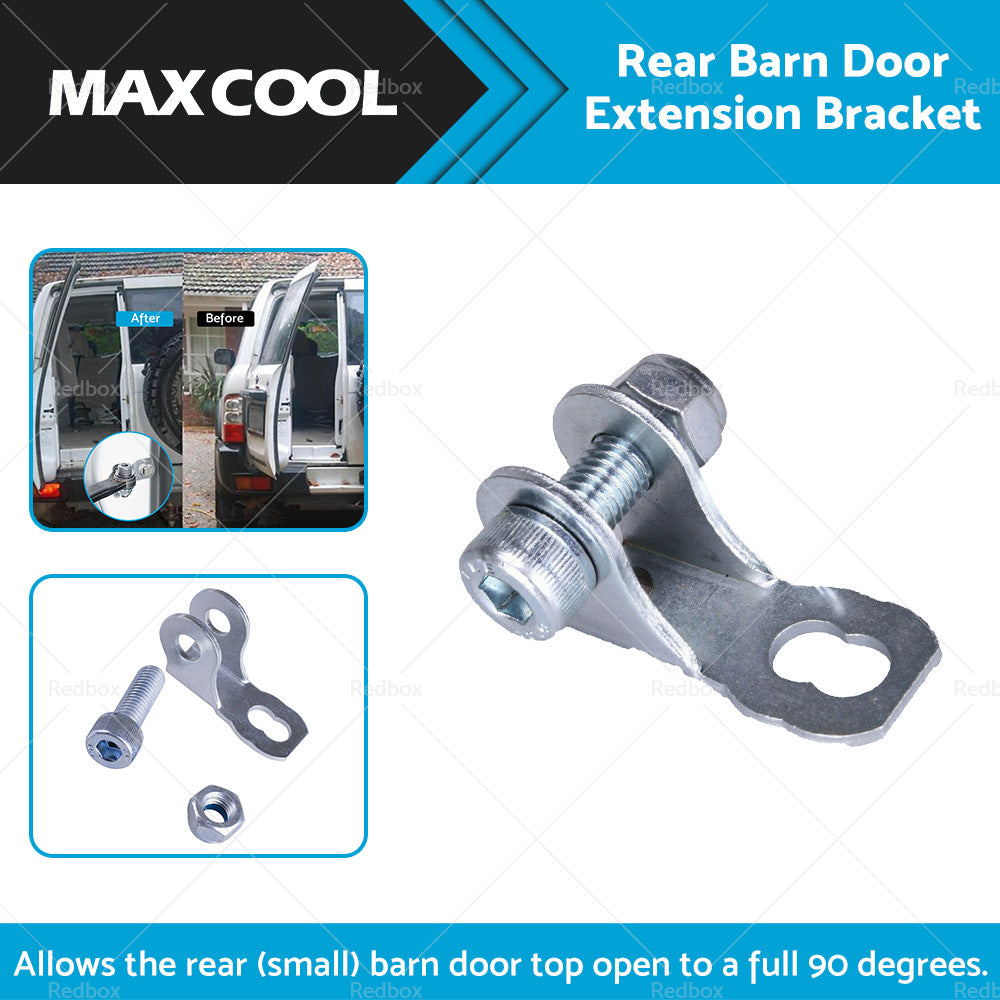 Rear Barn Door Extension Bracket fits Nissan Patrol GU Metal Silver