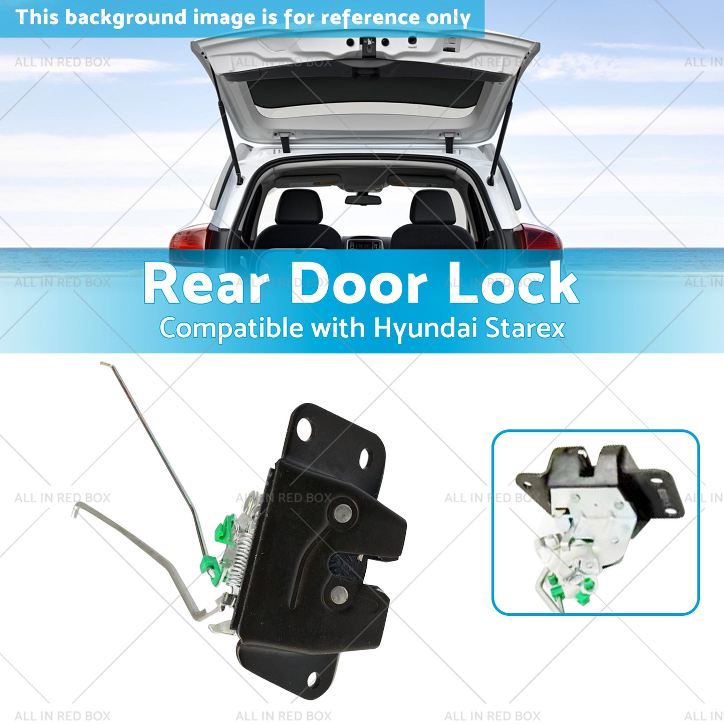 Suitcase Lock Rear Door Lock Tailgate Latch Suitable for 96-07 Hyundai Starex H1