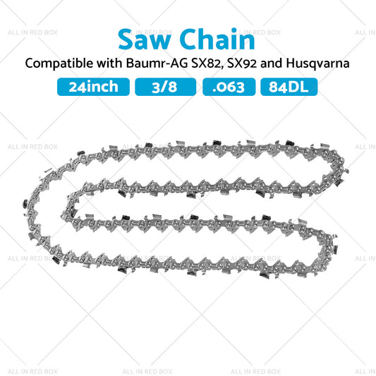 24 inch  3 or 8. 063 84DL Carbide Chainsaw Chain Suitable for BAUMR-AG SX82 Husqvarna