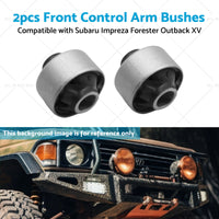 2x Front Lower Control Arm Bush Suitable For Subaru Impreza Forester Outback XV