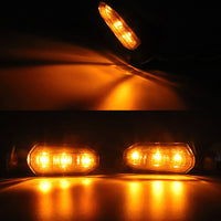 4x Motorcycle LED Turn Signal Indicators Suitable For Bikes ¡§C Amber, Universal Fitment
