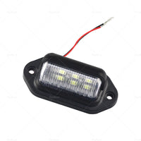 6LED License Number Plate Light Lamp Suitable For Truck SUV Trailer Lorry 12 24V