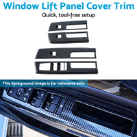 {{ 4x Window Lift Panel Cover Trim Suitable For Mitsubishi L200 Triton 23-25 Carbon }} - Buy Car Parts Online at {{ Kaka Auto Parts }}.