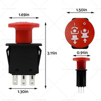 PTO Switch Suitable for Selected Husqvarna  and  Craftsman Ride on Mowers