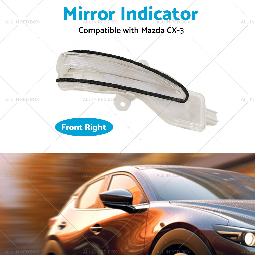 Right Side Mirror Light Indicator Blinker Suitable for Mazda CX3 CX-3 2015-2022