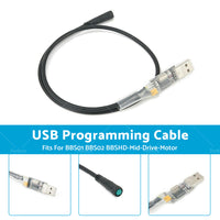 For Bafang Programming 5Pin USB Cable For BBS01 BBS02 BBSHD-Mid-Drive-Motor NEW