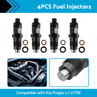 4PCS Diesel Fuel Injectors Suitable For Kia Pregio 2. 7L 105078-0140