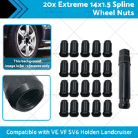 20x Extreme 14x1. 5 Spline Wheel Nuts Suitable for Holden Landcruiser VE VF SV6