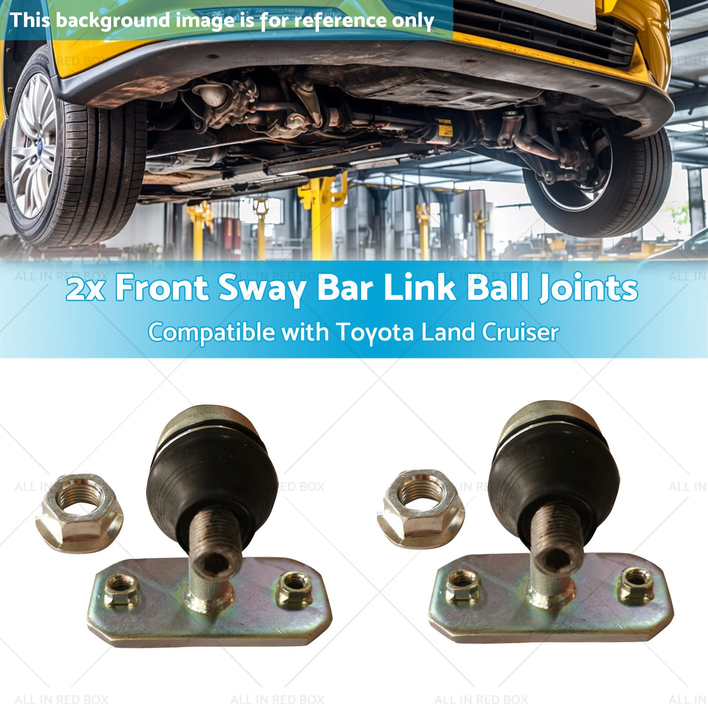 2x Front Sway Bar Link Ball Joints Suitable for Land Cruiser 98-07 48802-60050