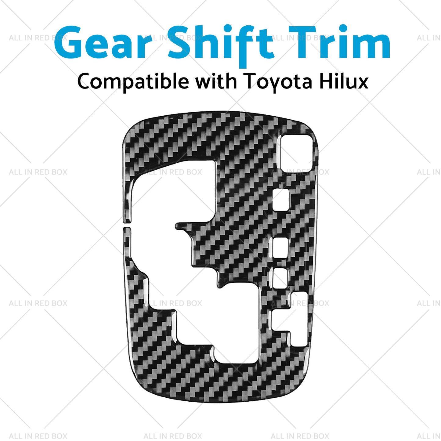 Carbon Fiber Gear Shift Sticker Trim Suitable For Toyota Hilux Revo 15-23 RHD