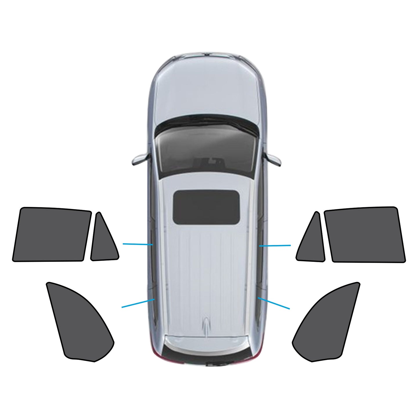 {{ Car Window Magnetic Mesh Sun Blind Shades Suitable for BMW X5 E70 2006-2013 }} - Buy Car Parts Online at {{ Kaka Auto Parts }}.