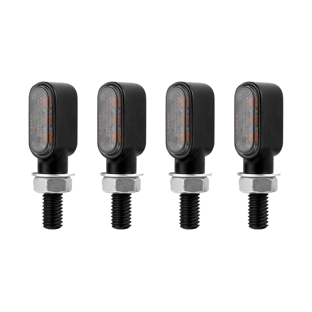 4x Motorcycle Indicators Turn Signal Blinkers Amber Mini LED Light Universal AU