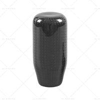 100percent Real Carbon Fiber Universal Car Gear Shift Knob Shifter with Adapter Black