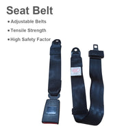 2 Set Car Truck 2 Point Retractable Adjustable Seat Lap Sash Belt Strap Seatbelt