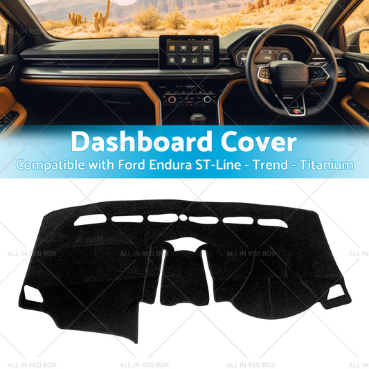 Non-Slip Dash Mat SuitableFor Ford Endura ST-Line -Trend -Titanium 18-19 Black