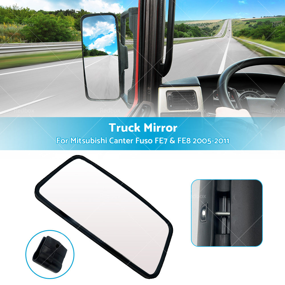 Truck Mirror For Mitsubishi Canter Fuso FE7  and  FE8 2005-2011 340MM x 165MM L or R