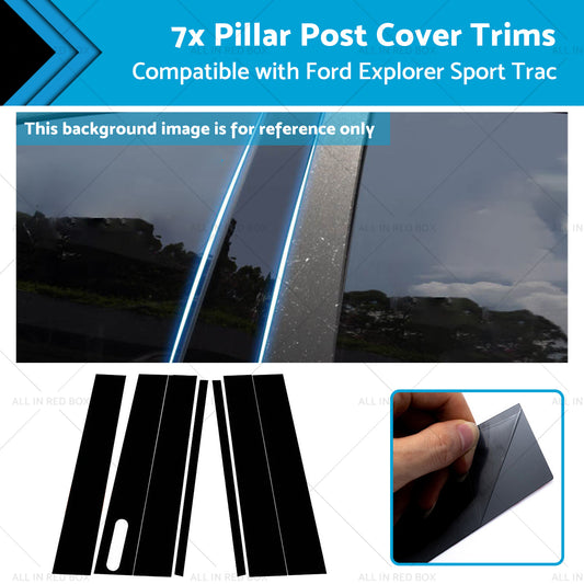 7x Pillar Post Cover Trims Suitable for Sport Trac 07-10 Ford Explorer 02-10