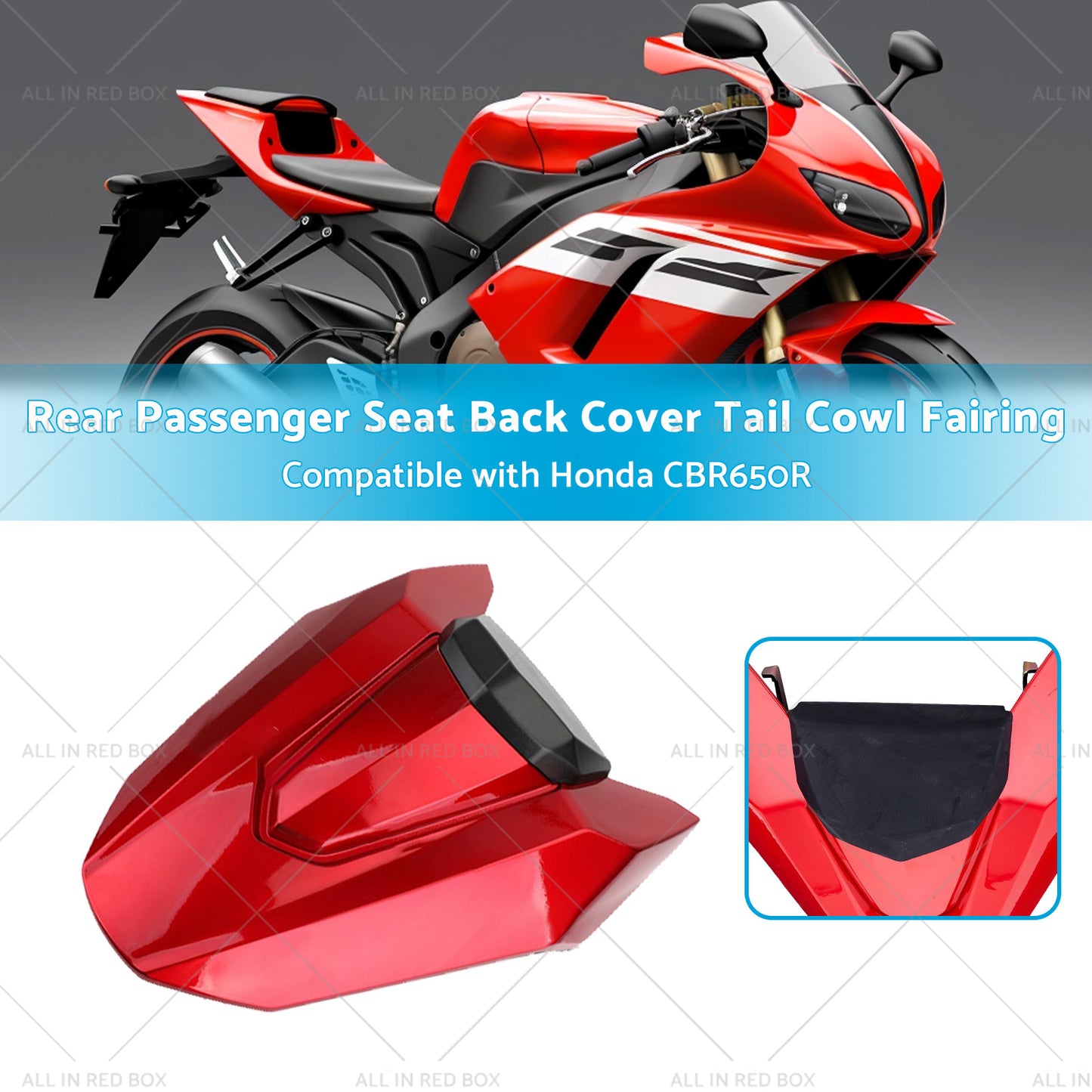 Seat Back Cover Tail Cowl Fairing Rear Passenger Suitablefor Honda CBR650R 19-20