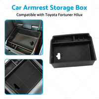 Car Armrest Storage Center Console Tray Box Suitable For Toyota Fortuner Hilux