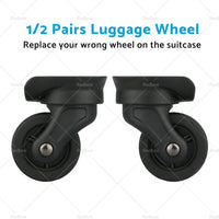 1/2 Pair Replacement Luggage Suitcase Spare Swivel Wheel 360° Spinner W193 Black