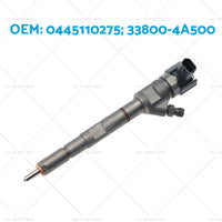 4PCS Fuel Injector Suitable for Hyundai iLoad   iMax 0445110275 33800-4A500