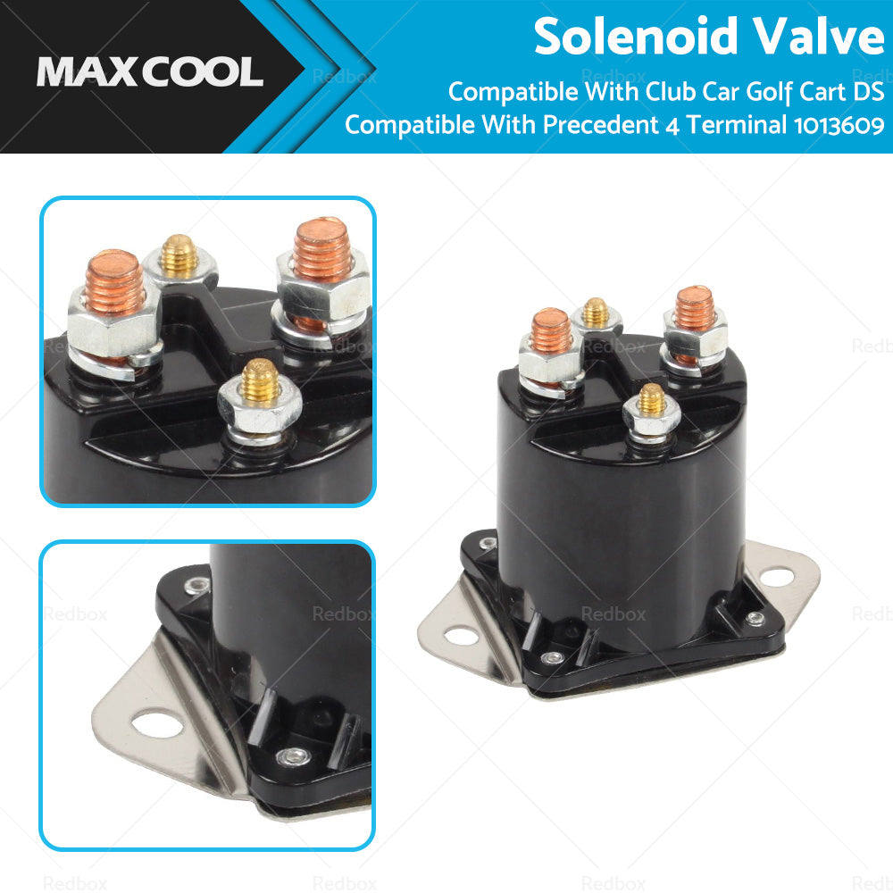 Solenoid Valve Suitable For Club Car Golf Cart 1984 up DS Precedent 4 Terminal