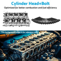 Cylinder Head+Bolt Suitable For Mitsubishi Triton Pajero Sport 4N15 2.4L Diesel