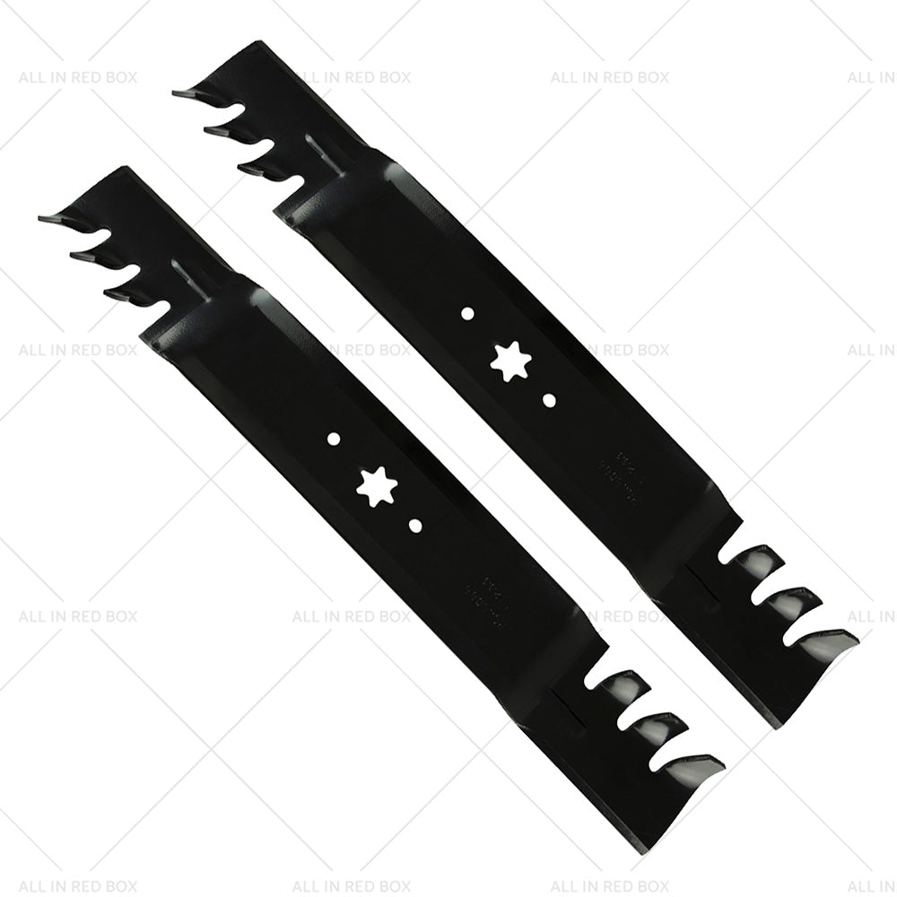 2x 42inch Blade Suitable for MTD  and  Cub Cadet ZTR RZT42 Gator Type Toothed Mulching