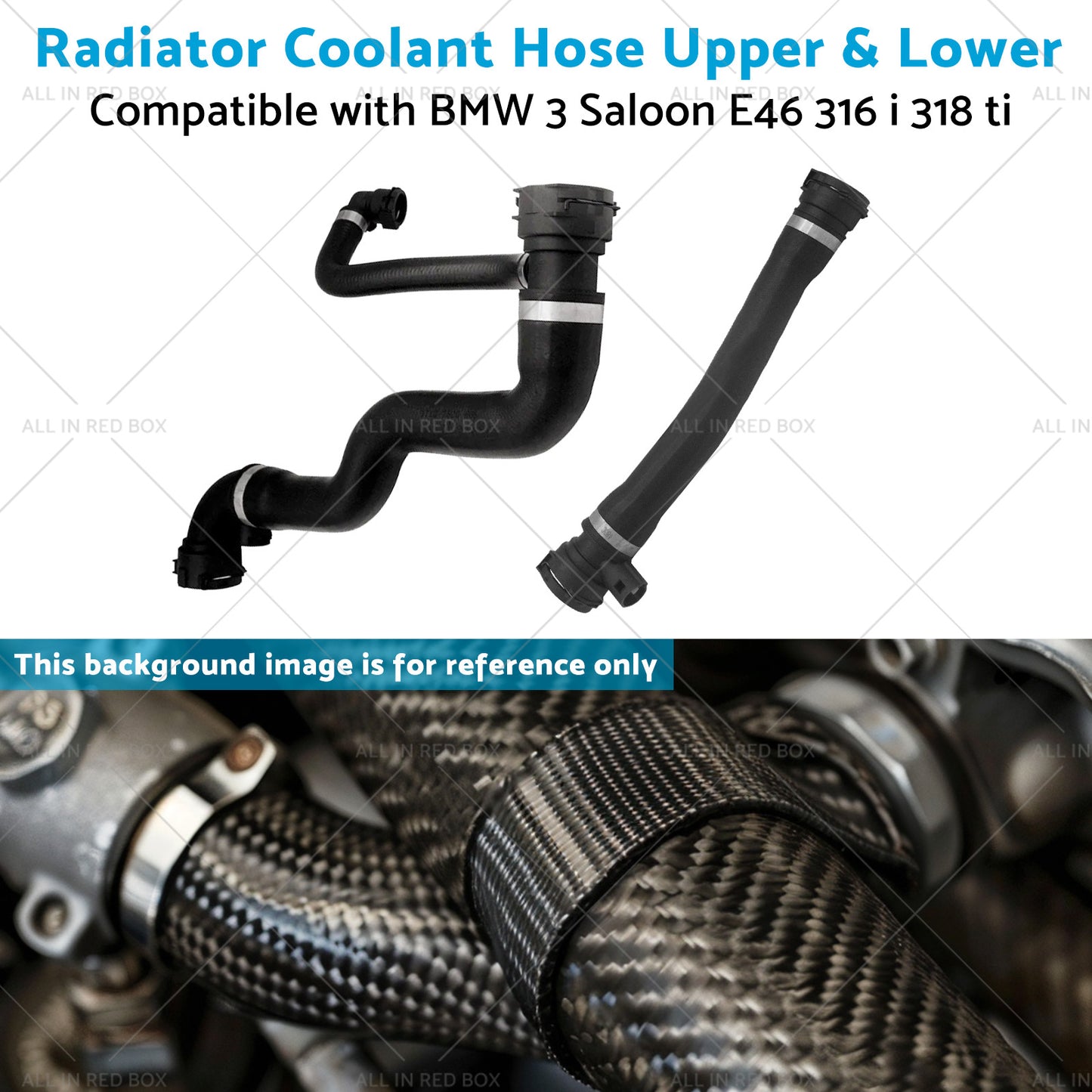 {{ Upper  and  Lower Radiator Coolant Hose Suitable for BMW 3 Saloon E46 316 i 318 ti }} - Buy Car Parts Online at {{ Kaka Auto Parts }}.