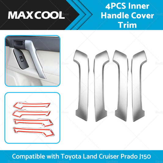 4PCS Matte Front Door Armrest Cover Trim Suitable For Land Cruiser Prado J150