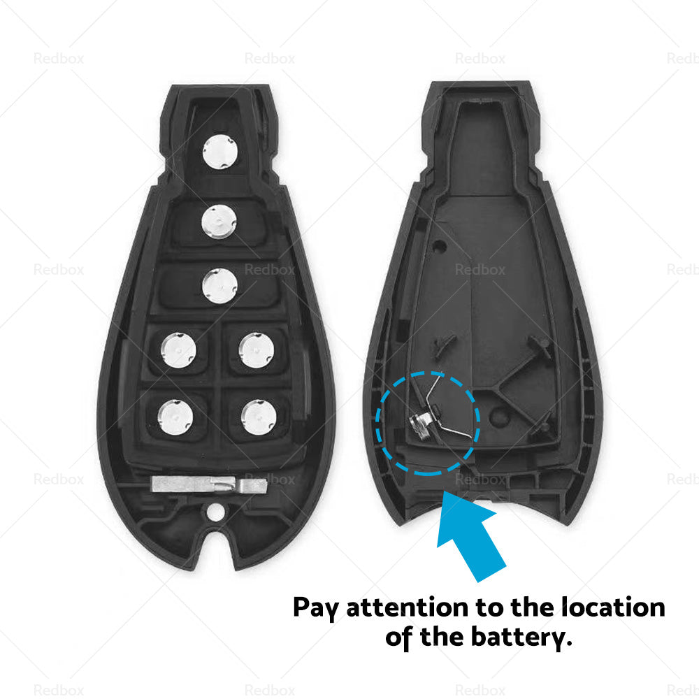 2x Keyless Remote Key Fob Shell Suitable For Jeep Grand Cherokee 2008-2012