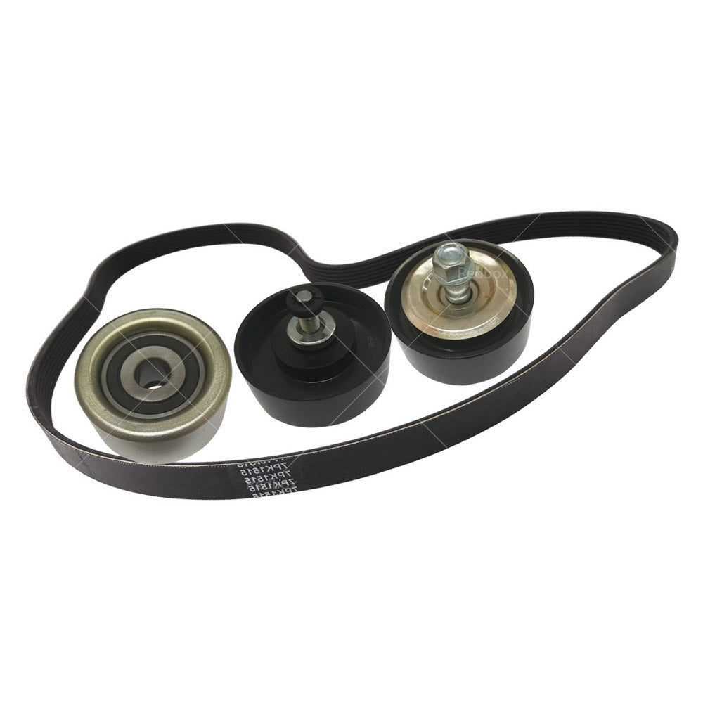 Drive Fan Belt  Idler Pulley Kit Compatible with Hilux 3. 0L Diesel 1KD-FTV KUN16 KUN26