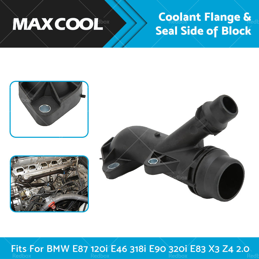 Coolant Flange  and Seal Side of Block Fit For BMW E87 120i E46 318i E90 320i E83 X3