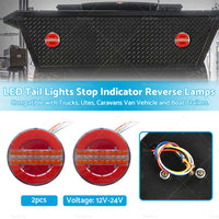 2x LED Tail Lights Stop Indicator Reverse Lamps Suitable For Trailer Truck Ute