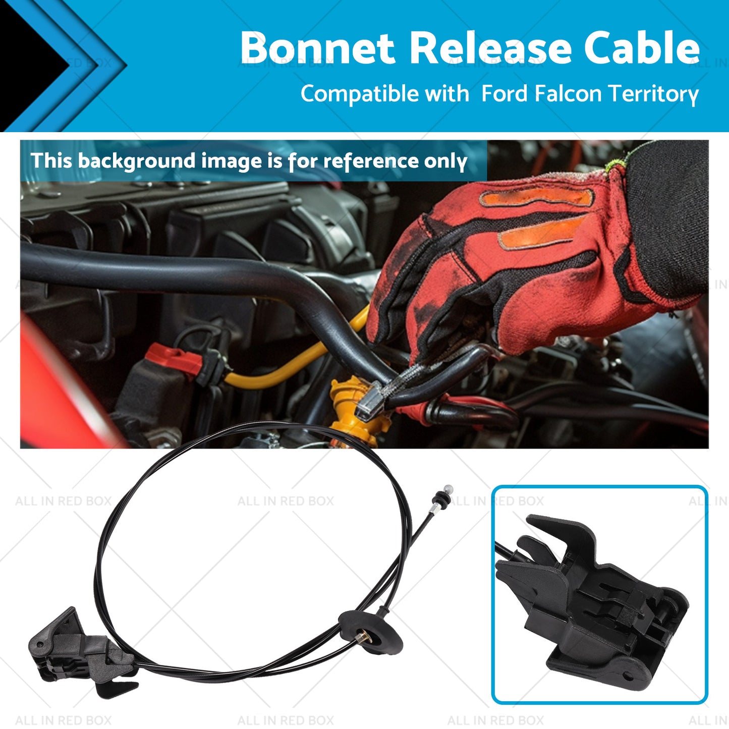 New Bonnet Release Cable Suitable For Ford Falcon BA BF Territory SX SY