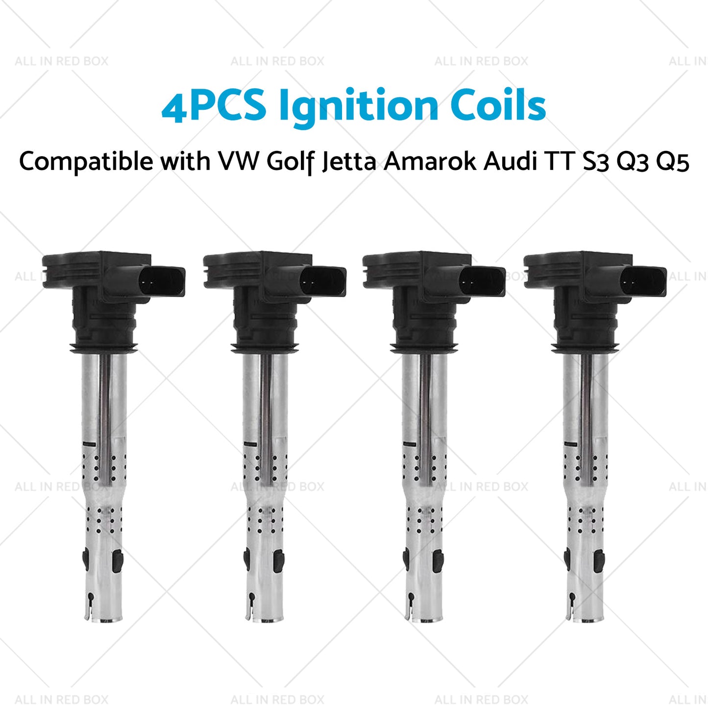 4PCS Ignition Coils Suitable for VW Golf Jetta Amarok Audi Q3 Q5 TT S3 1. 8L 2. 0L