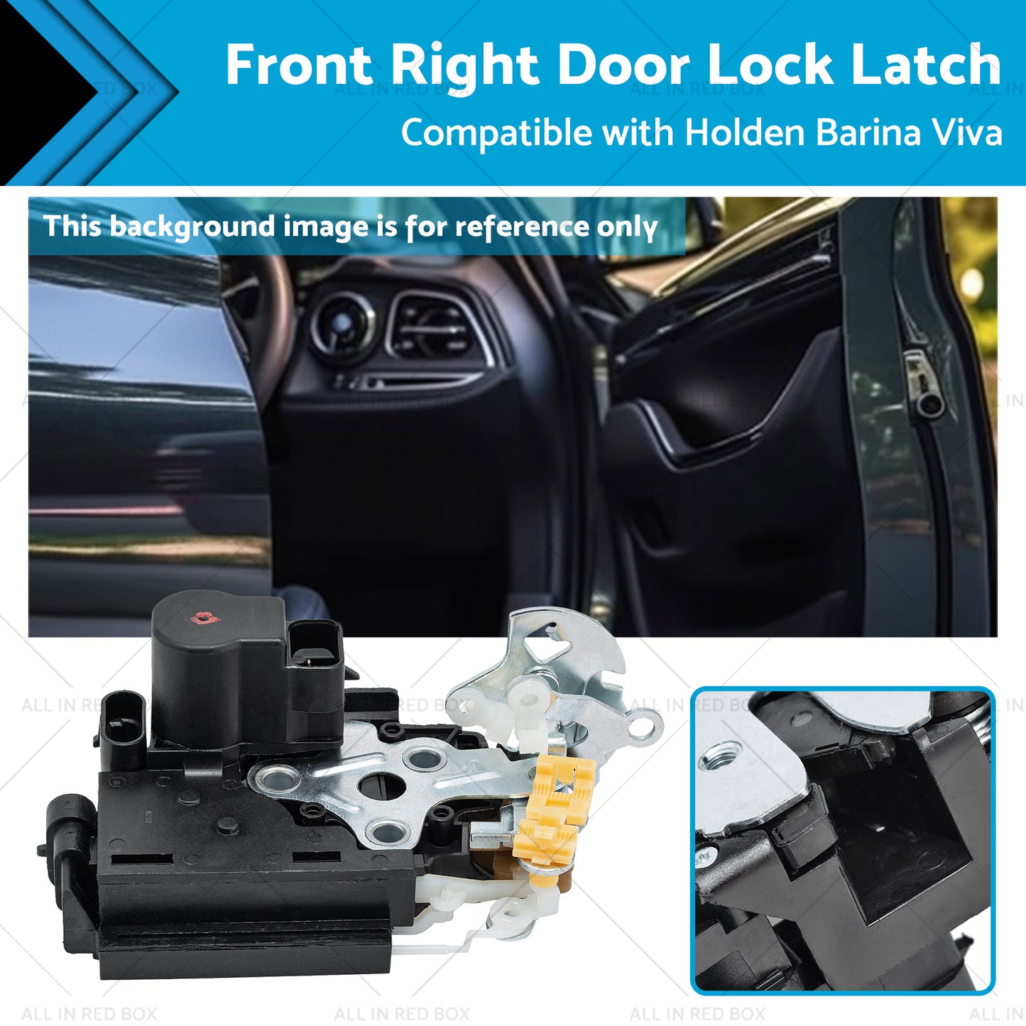 Front Right Door Lock Latch Suitable for Holden Barina 2005-2012 Viva 2005-2009