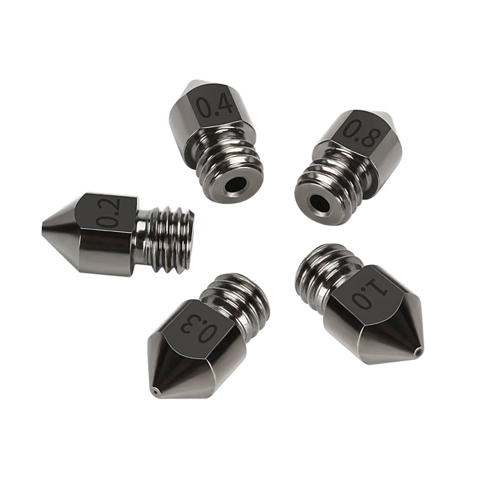 10Pcs Hardened Steel Nozzle Suitable for Creality CR-10 Ender 3 Pro 5 Series