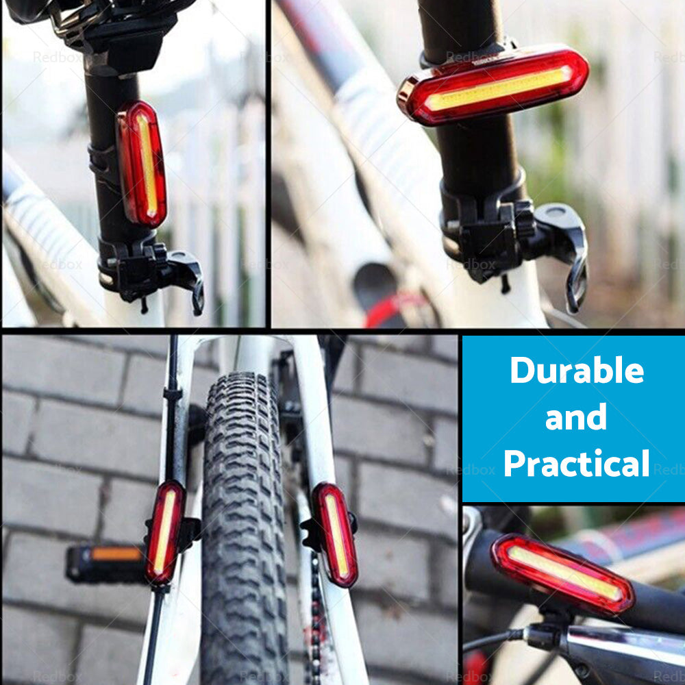 120 Lumens LED Bike Tail Light USB Rechargeable Powerful Bicycle Rear Light