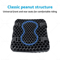 Motorcycle Seat Cushion Comfort Gel Pillow Pad Cover Motorbike Pressure Relief