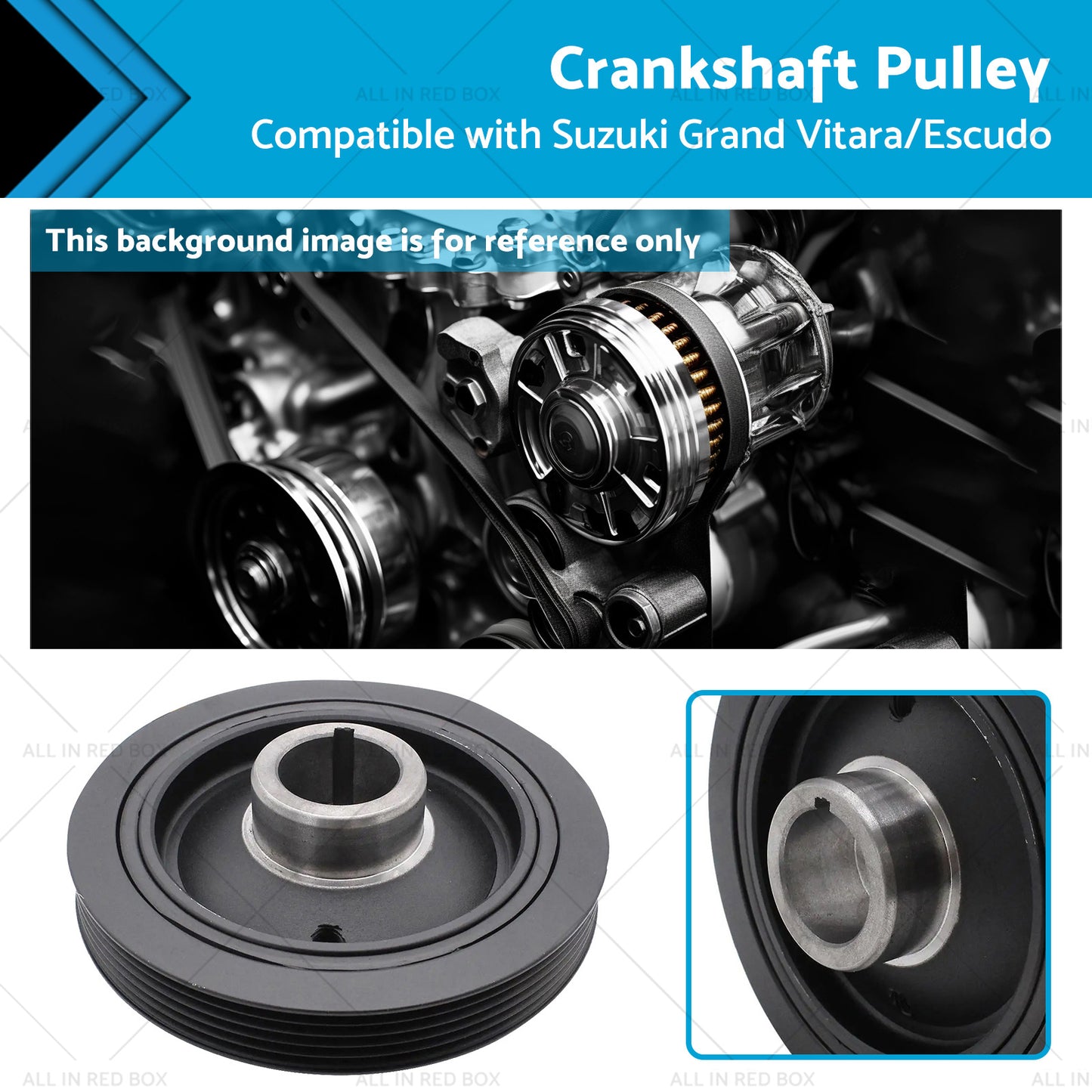 Crankshaft Pulley Suitable for Suzuki Grand Vitara 2. 0 Petrol 12610-77E12