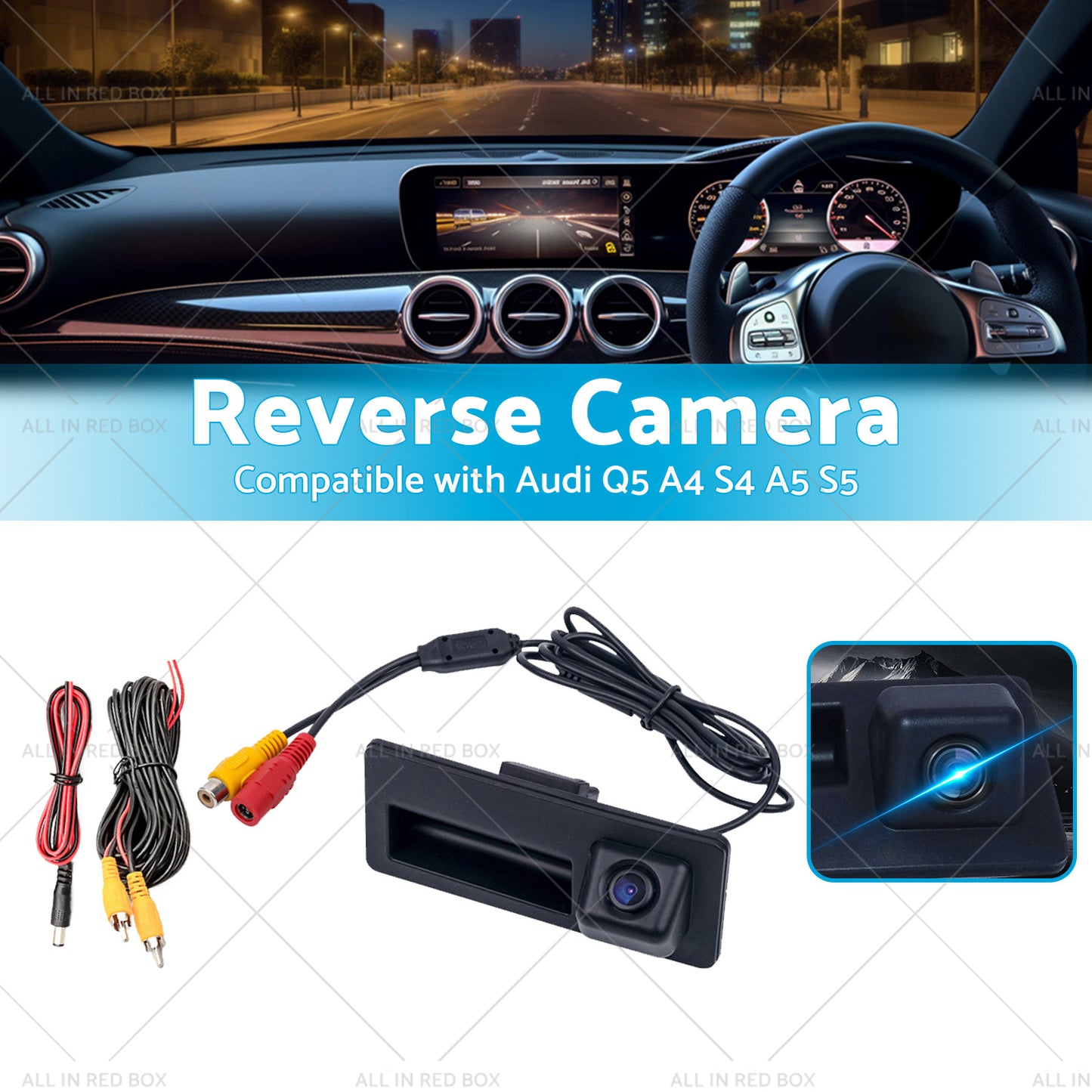 {{ Auto Reverse Parking Camera Suitable for Audi Q5 A4 S4 A5 S5 Handle strip }} - Buy Car Parts Online at {{ Kaka Auto Parts }}.