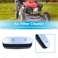 Air Filter Cleaner For Honda HRU196 HRU216 GXV160 5. 5HP Lawn Mower Engine