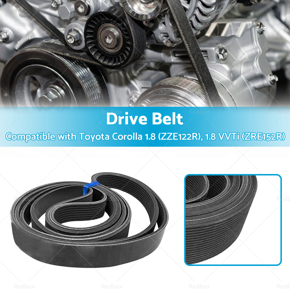 Ribbed Belt 6PK1810 Suitable for Toyota Corolla 1. 8 ZZE122R 1. 8VVTi ZRE152R