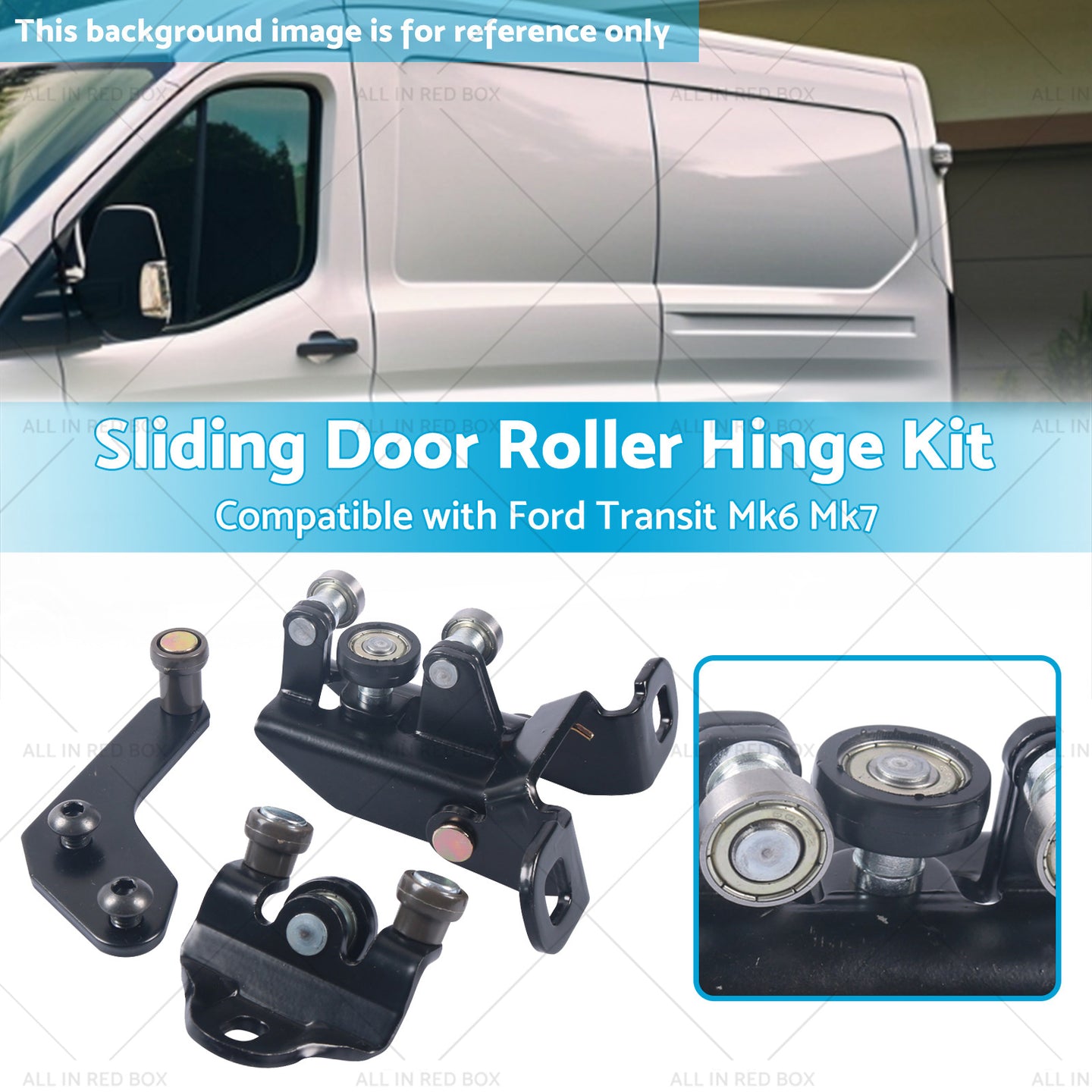 {{ Left Side Door Top Middle Bottom Roller Runner Suitable for Ford Transit MK6 MK7 }} - Buy Car Parts Online at {{ Kaka Auto Parts }}.