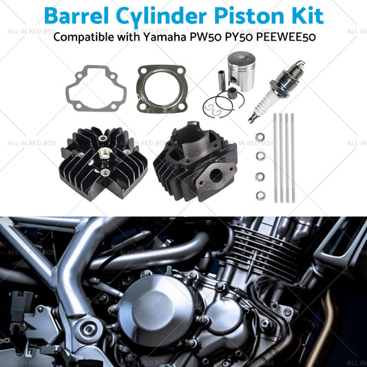 Rebuild Head Bore Barrel Cylinder Piston Kit Suitable for Yamaha PW50 PEEWEE50