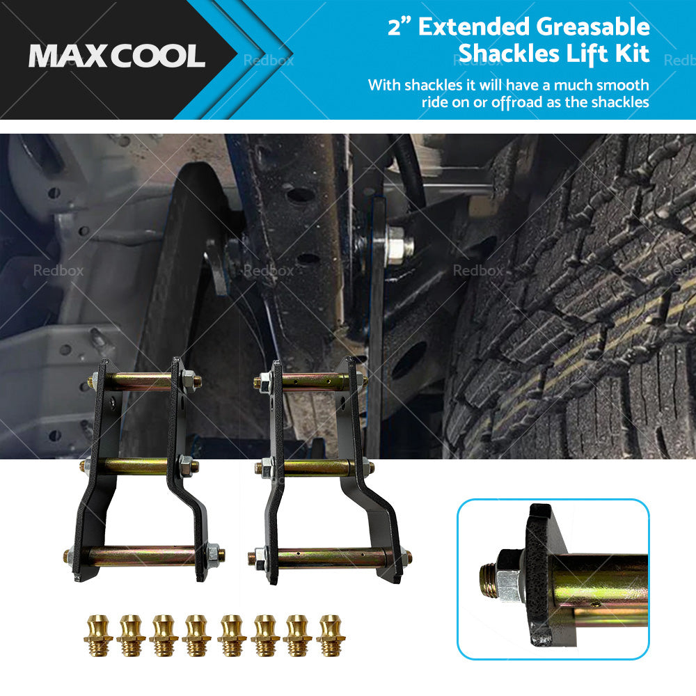 2 inch  Rear Extended Lift Up Greasable Shackle T6 45-48MM Suitable For Mazda BT50