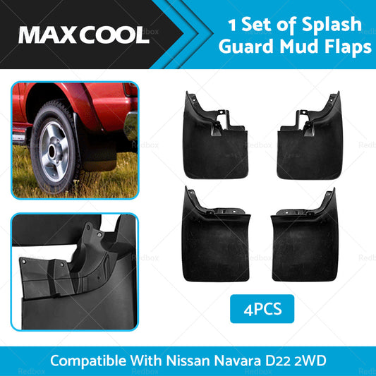 Splash Guard Mud Flaps Front Rear Suitable For Nissan Navara D22 2WD 1998-2005